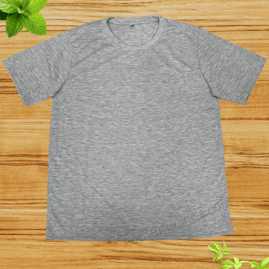 Áo Thun Cotton 2 Chiều 65/35 Màu Xám